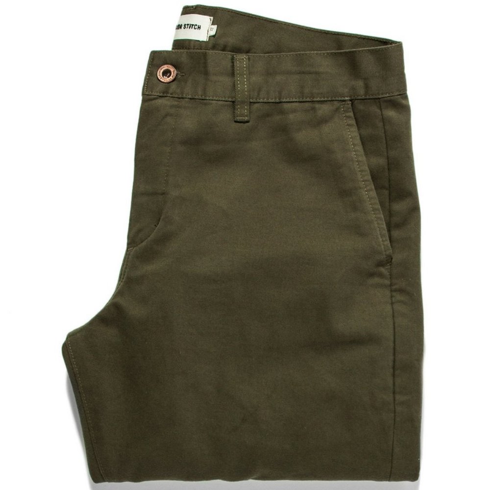 Taylor Stitch Democratic Chino Organic Olive 32